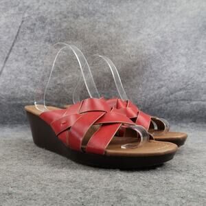 Kim Roger Shoes Womens 10 Sandals Wedge Platform Fashion Strappy Comfort Slip On